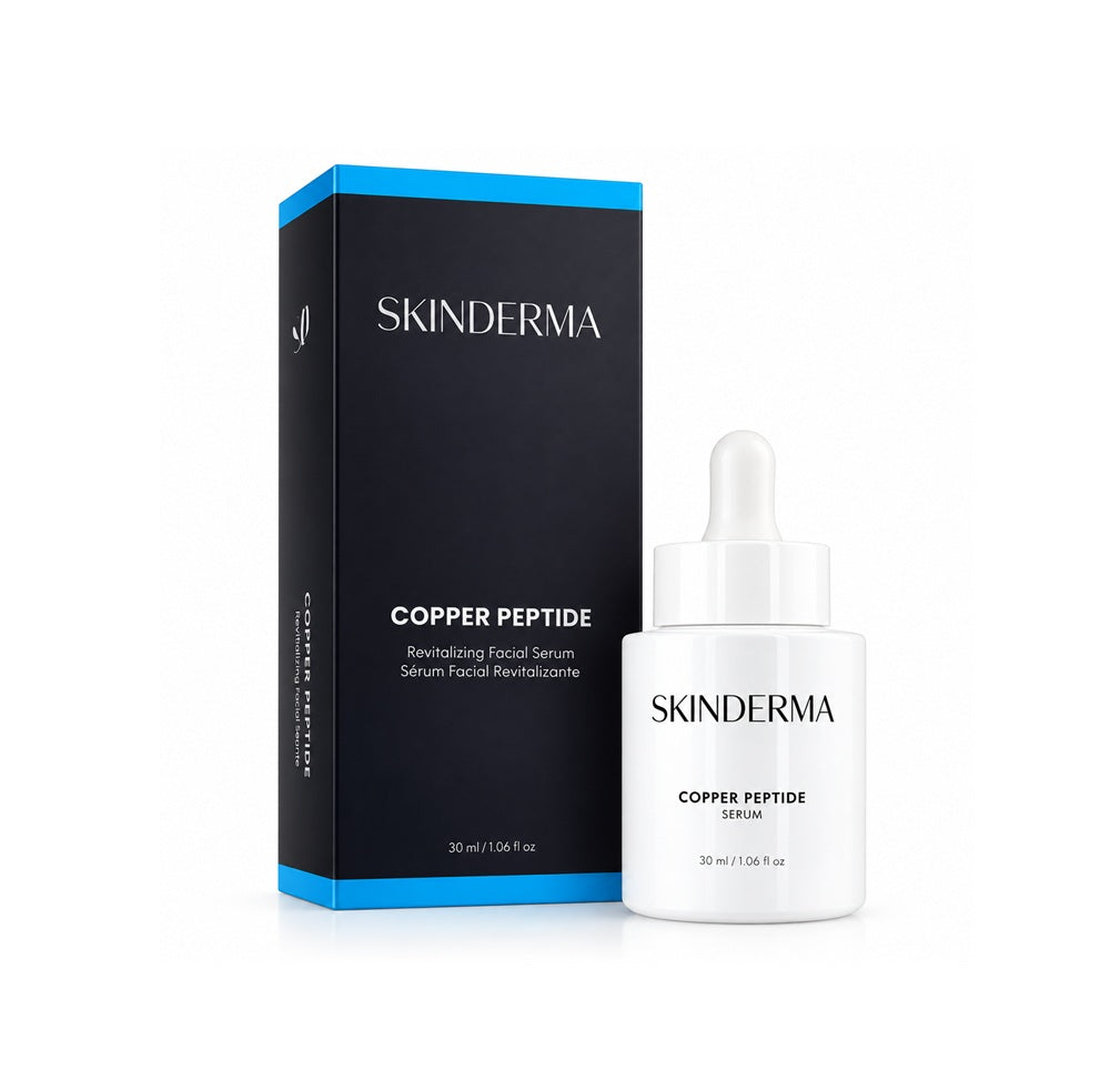 Skinderma Copper Peptide revitalising facial serum with GHK-Cu – 30ml